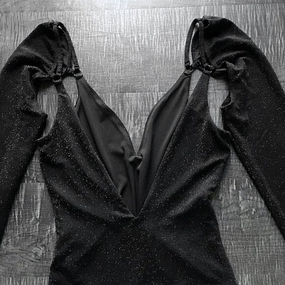 h:ours Logan Lurex Bodysuit Sz S - Picture 10 of 14